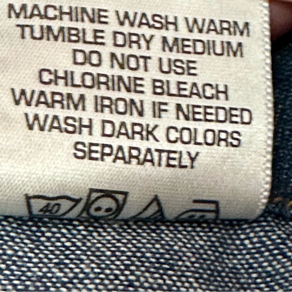 Key Denim Mens Sz 2XL Blue Jeans Long Sleeve Western Pearl Snap Two Pocket Shirt - Picture 8 of 8